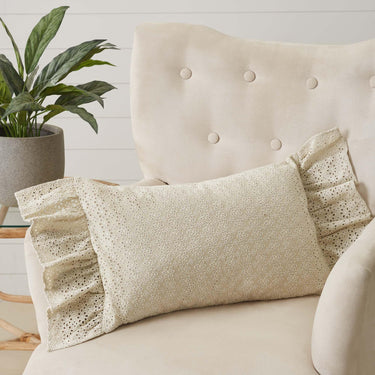 Camilia Eyelet Pillow 14x22 VHC Brands - The Fox Decor